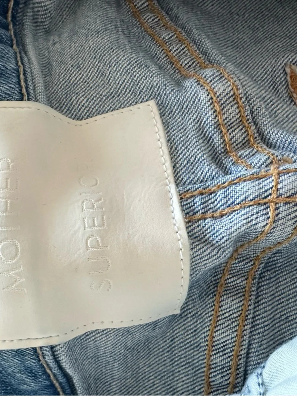MOTHER Light Blue High-Rise Cropped Wide-Leg Jeans - Picture 6 of 6